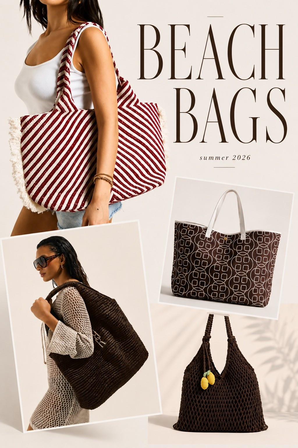 Beach bags are having a moment this summer ☀️ From raffia shoppers and woven…