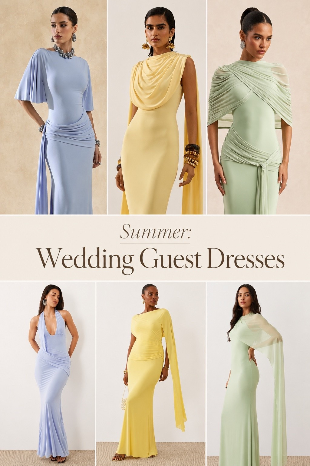 A curated collection of wedding guest dresses perfect for the summer☀️ light…